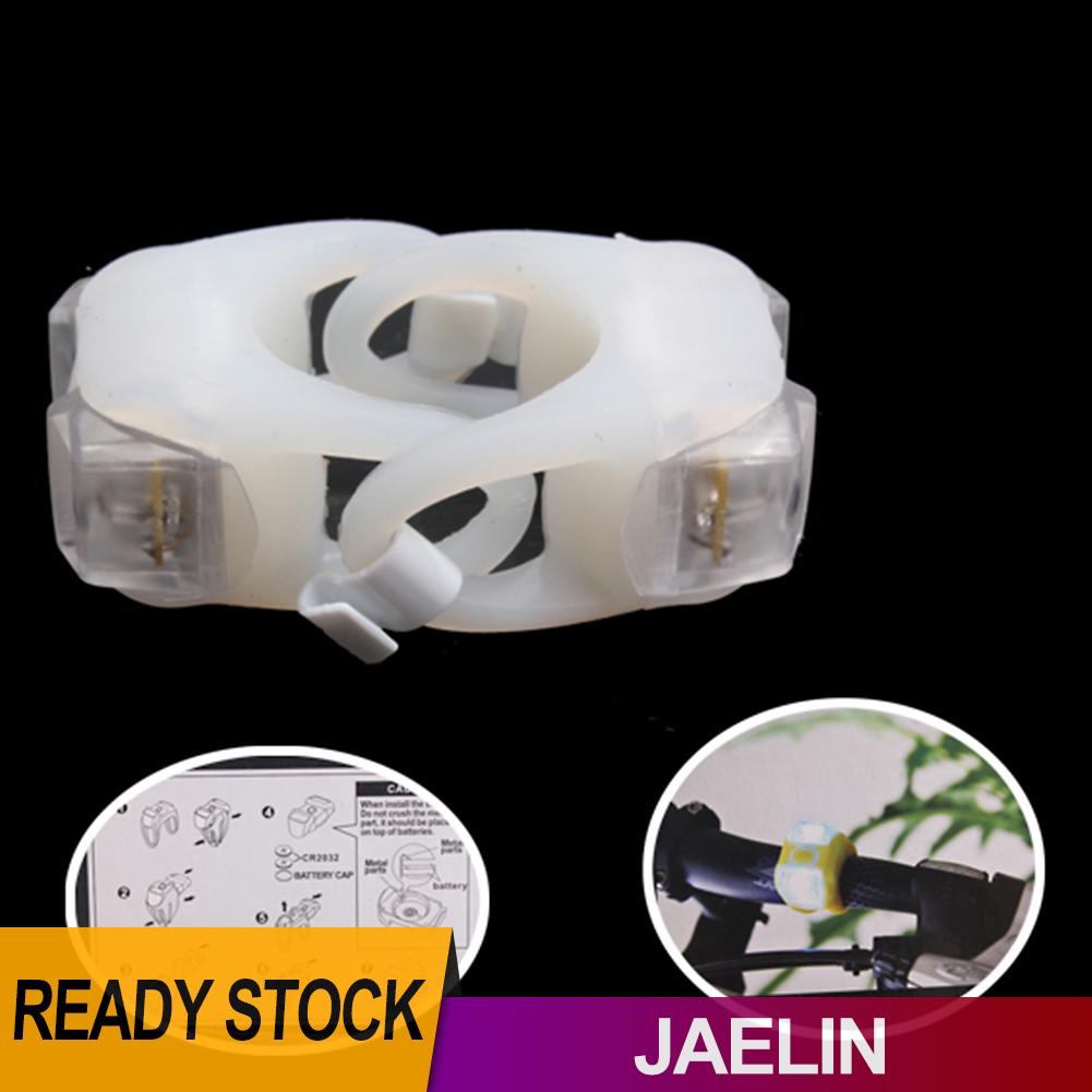 Set 2 đèn LED cảnh báo an toàn chống thấm nước gắn phía trước và sau xe đạp