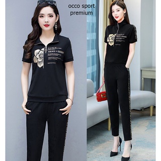 [CAO CẤP] Bộ đồ thể thao nữ cotton siêu đẹp Star TT385 [HÀNG XUẤT  NHẬT-HÀN QUỐC]