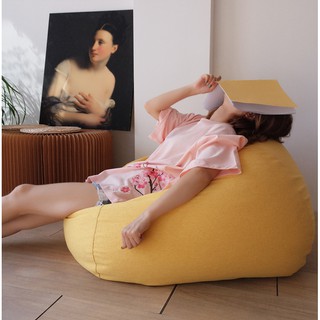 Vỏ áo ghế Beanbag hình trái lê - Vải nhập khẩu Mexico- Ghế tốt cho sống lưng và bệnh đau mỏi lưng, vai gáy