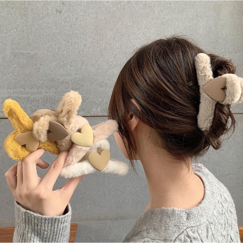 Kẹp tóc hình cá mập nhồi bông thiết kế mới thời trang mùa thu đông theo phong cách hàn quốc dành cho nữ