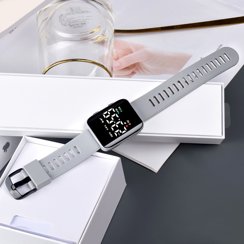 LWCC D05 Đồng hồ đeo tay LWCC điện tử có đèn LED chống thấm nước thời trang mới
