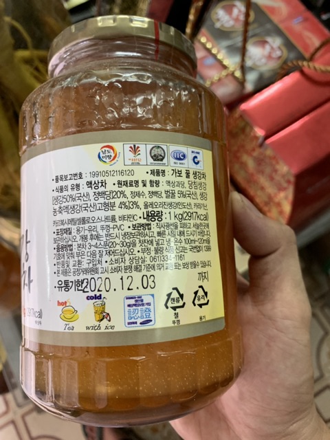 Trà gừng mật ong 1kg ấm cho sức khoẻ