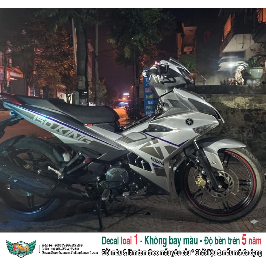 Tem Rời Exciter 150 Mx king xám bạc (A)