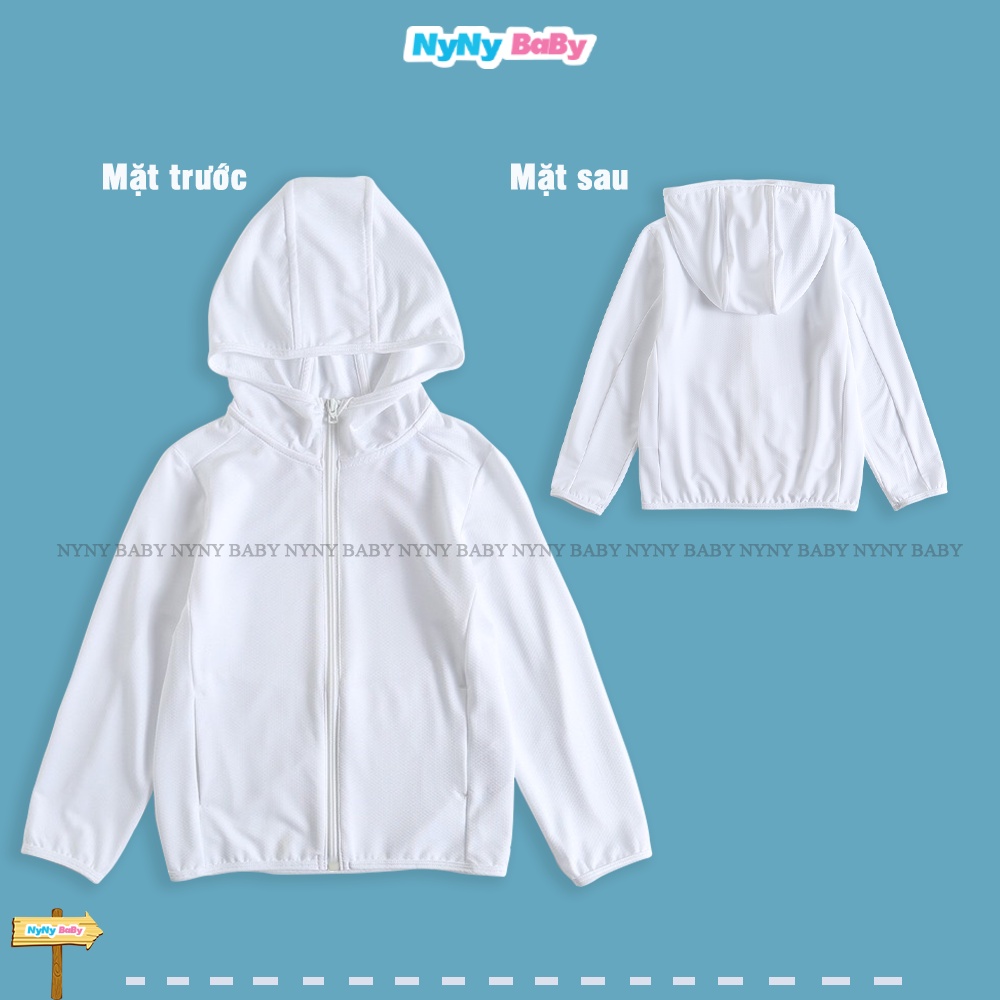 Áo Khoác Chống Nắng Cao Cấp Cho Bé Nyny Baby Chống Bụi Gió Và Tia Uv Vải Điều Hòa Chính Phẩm Từ 8 - 24 Kg