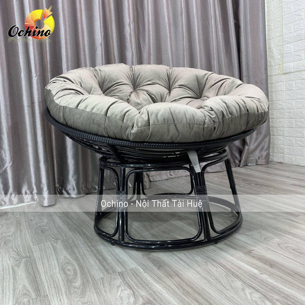 Ghế Papasan, Ghế nệm tròn thư giãn Papasan phòng khách/phòng ngủ phong cách vintage (hàng có sẵn được chọn màu nệm)