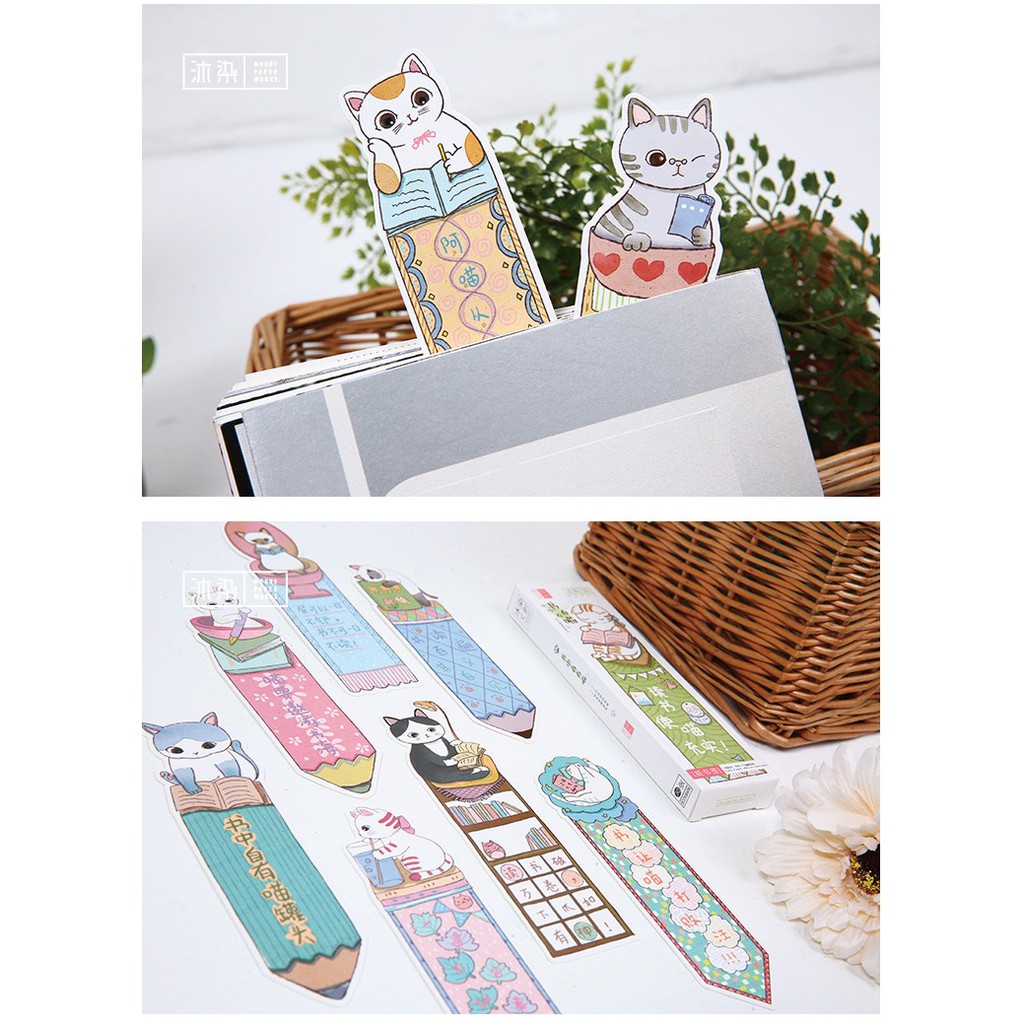 Bookmark Mèo đọc sách