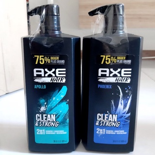 DẦU GỘI XÃ NAM AXE APOLLO 2 IN 1 SHAMPOO AND CONDITIONER 28 OZ từ mỹ - CLEAN & STRONG PHOENIX
