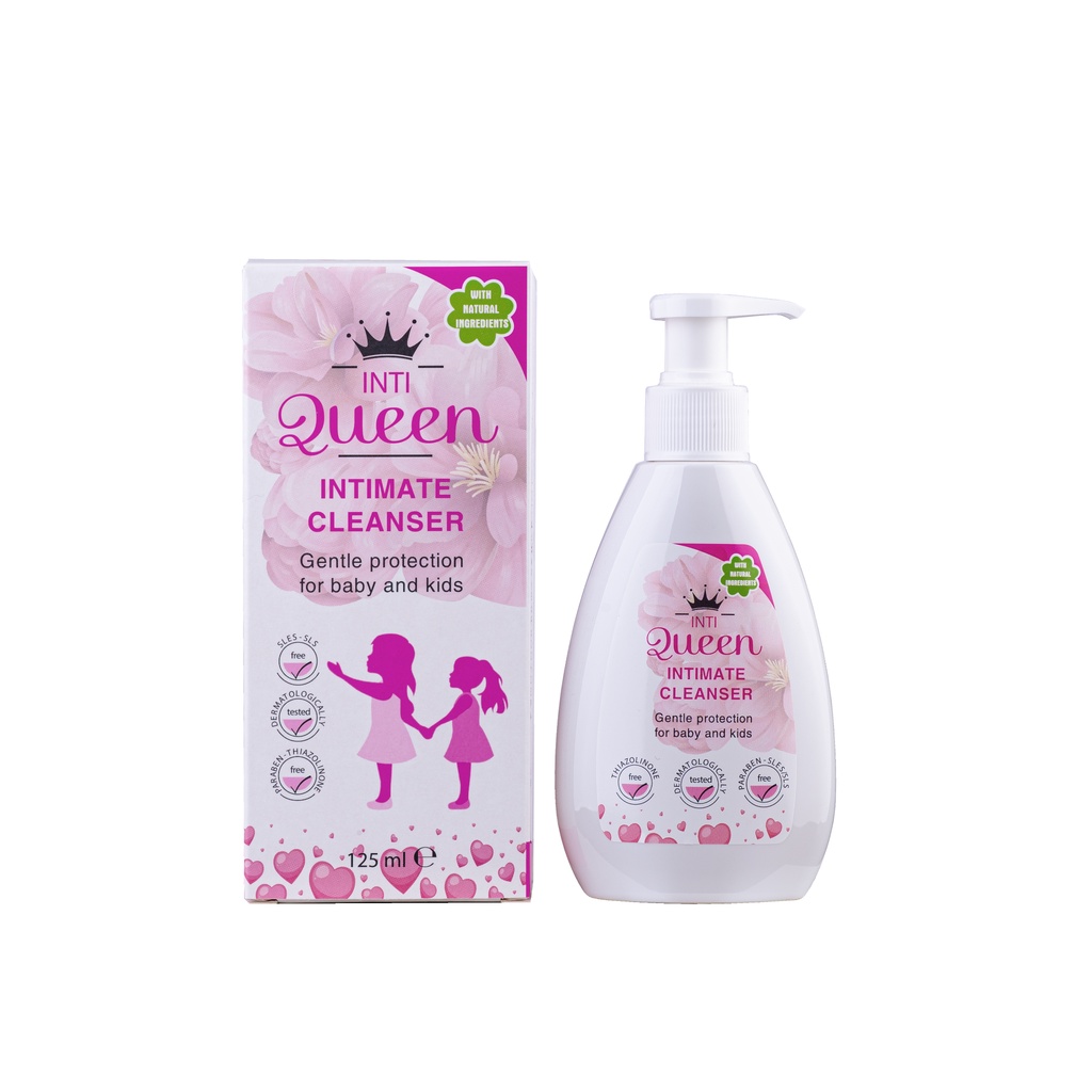 ￼INTI QUEEN INTIMATE CLEANSER DUNG DỊCH VỆ SINH CHO BÉ GÁI TỪ 01 ĐẾN 14 TUỔI 125ml