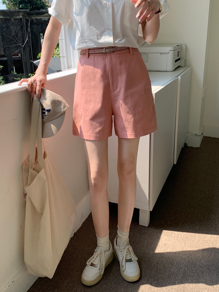Quần Short Ống Suông Phối Thắt Lưng Thời Trang Năng Động 51289