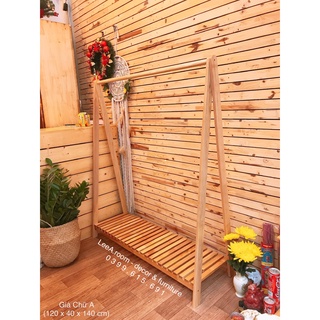 Giá treo gỗ chữ a 1 tầng