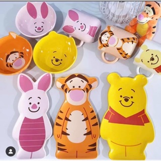 Ly - chén - dĩa sứ gấu Pooh - cọp Tigger - heo Piglet ❤️