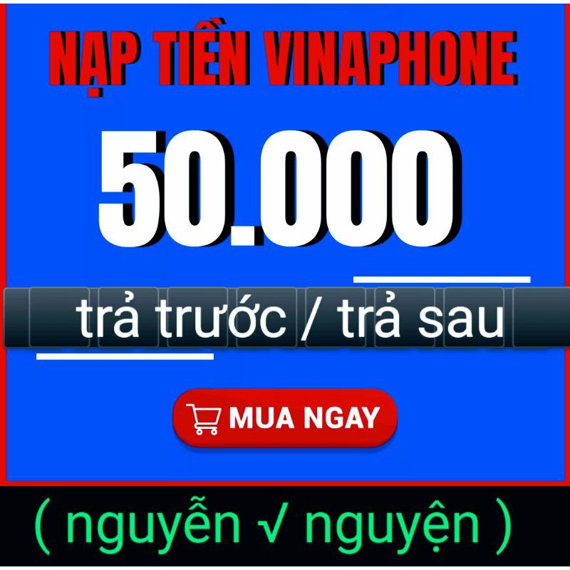 Thẻ nạp vina 50k