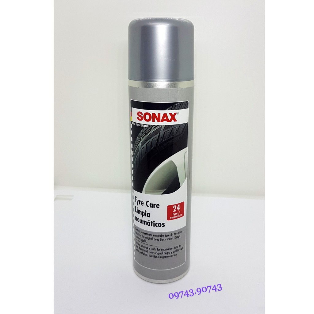 Chai Xịt Bóng Làm Sạch Và Bảo Vệ Lốp Xe SONAX TYRE CARE 400ml