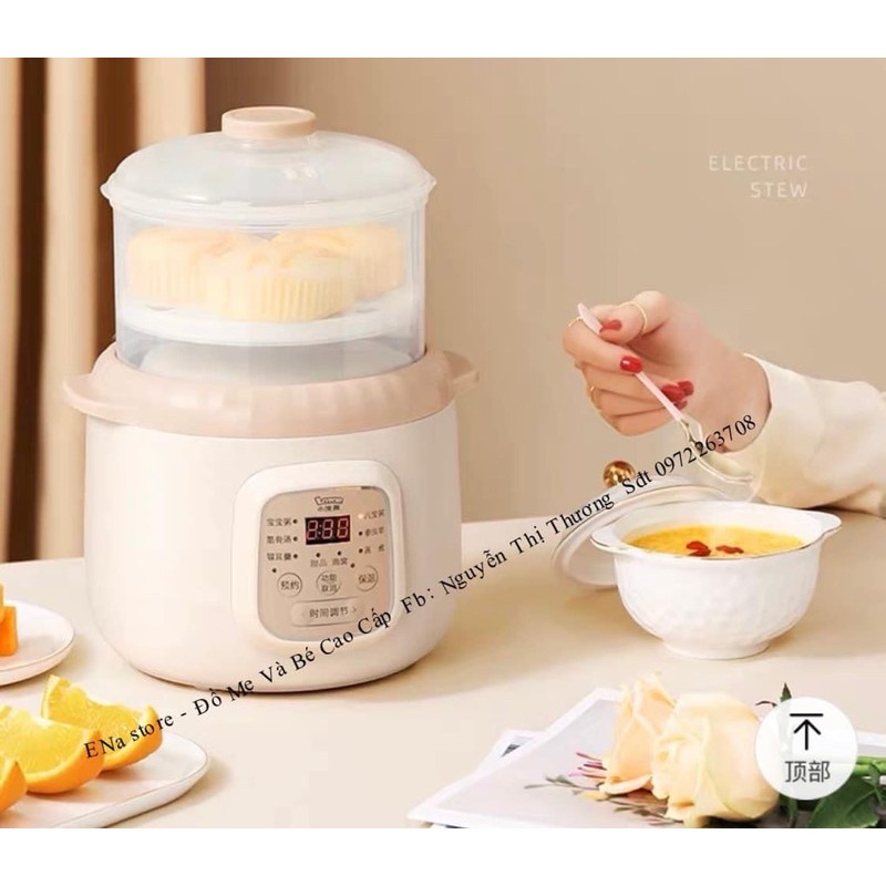 Nồi nấu cháo bear 0,8l/lotor 1l bảo hành 12 tháng