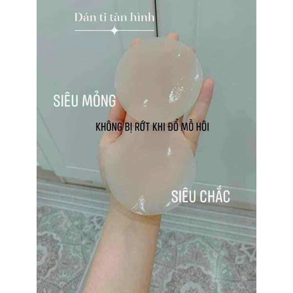 Dán Ti silicon thần thánh NIPPLE COVER siêu bám tái sử dụng nhiều lần có keo