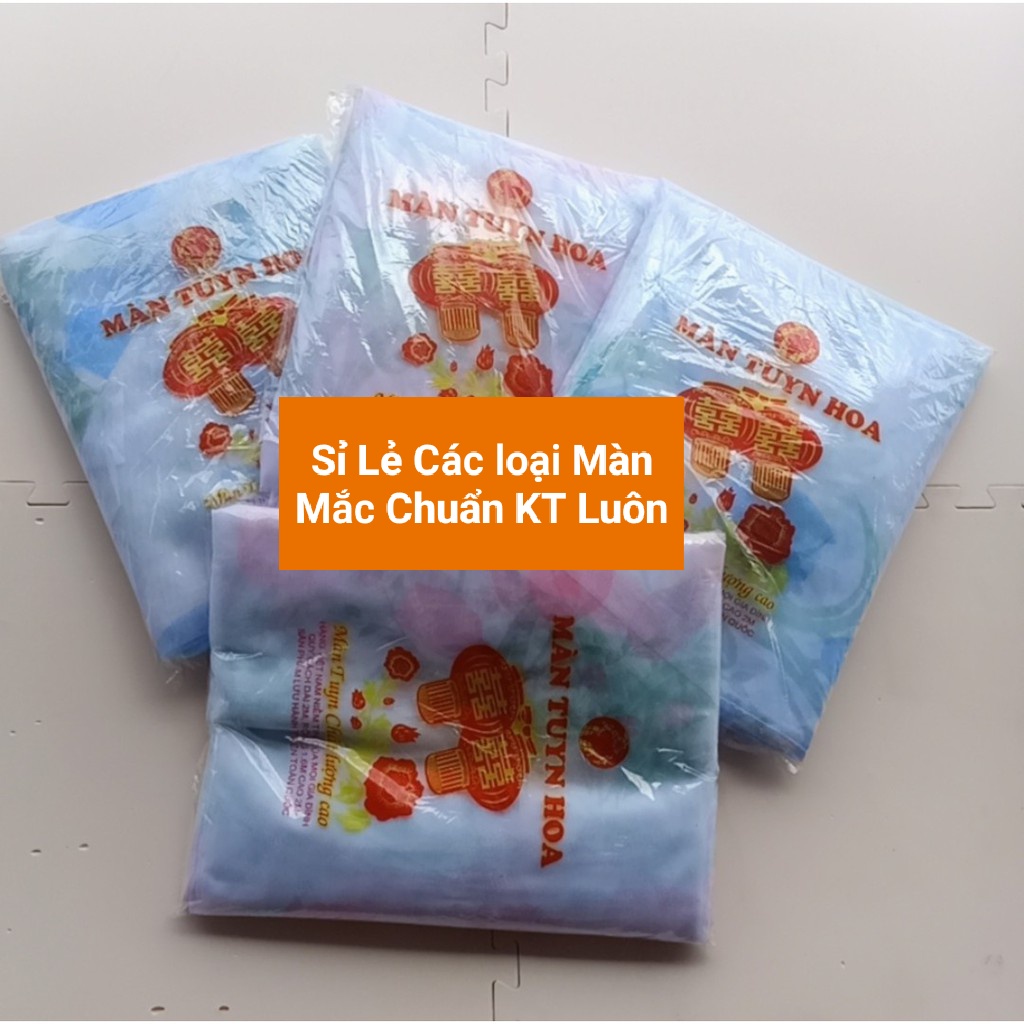 Màn tuyn Cao cấp chống muỗi côn trùng đốt có đủ sezi KT Từ 80.1m2.1m6.1m8.2m2 giá 39000₫