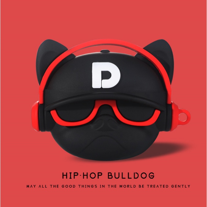 Vỏ đựng case CASE AIRPODS 3/2/1/Pro bảo vệ tai nghe không dây bluetooth,hình Chó HIPHOP - Jerry Shop