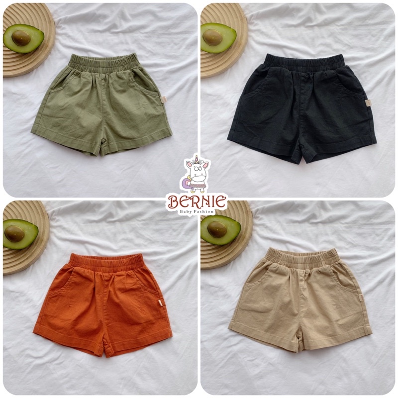 _Quần sooc tròn unisex cho bé trai/gái 9 đến 22kg