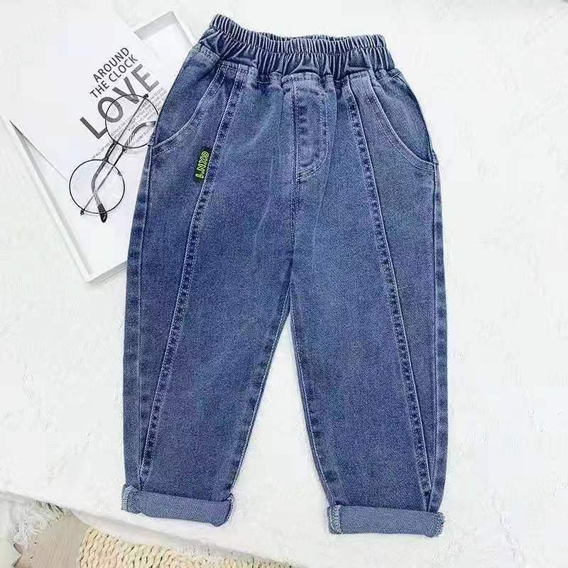 Quần Jean Dài Mềm Mại Co Giãn Phong Cách Thời Trang Thu Đông 2022 Cho Bé Trai