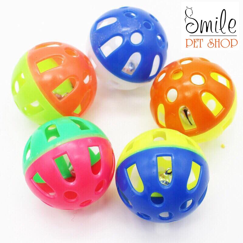 Quả bóng có lục lạc đồ chơi cho chó mèo, thú cưng - Smile Pet Shop