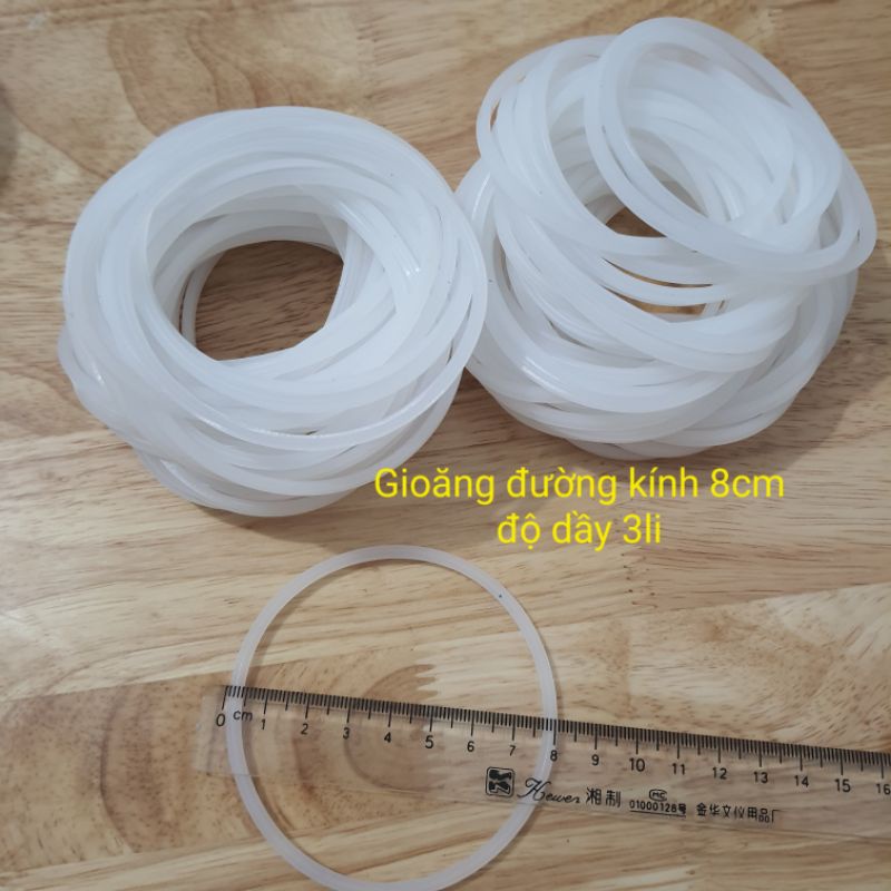 Gioăng đơn máy xay đa năng đường kính 8cm độ dày 3li cao su mềm