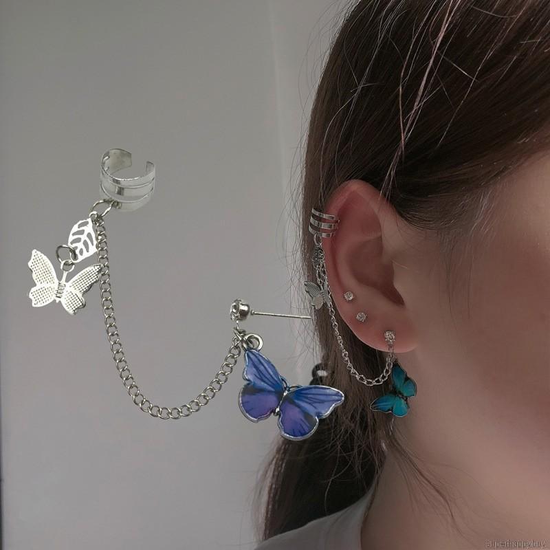 Bông tai gắn vành mặt hình con bướm kiểu dáng siêu ngầu