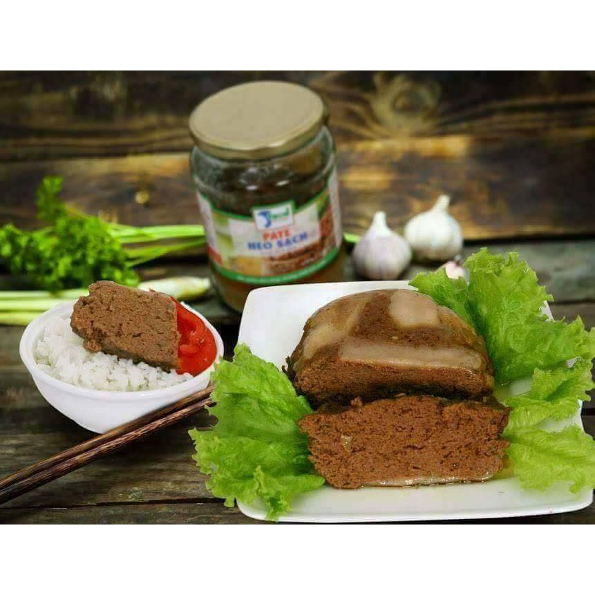 Pate SFOOD ⚡ THỊT HEO SINH HỌC HOÀNG LONG ⚡ Lọ 250gr - Pate thơm ngon, ngậy béo – Không phụ gia, không chất bảo quản