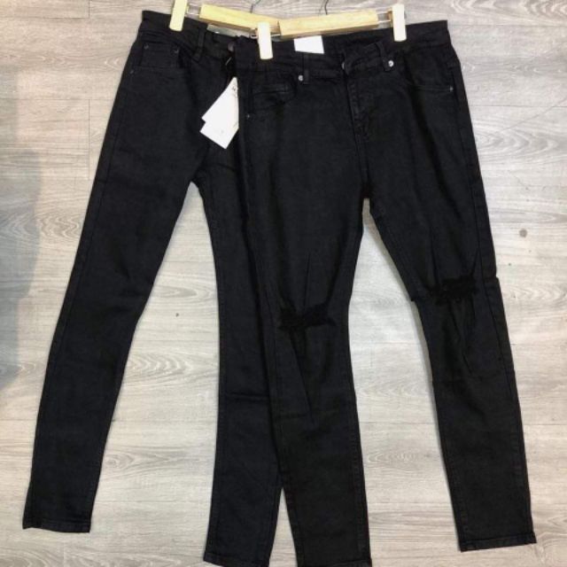 [VIDEO] QUẦN BASIC JEAN SKINNY FIT MÀU ĐEN CHO NAM