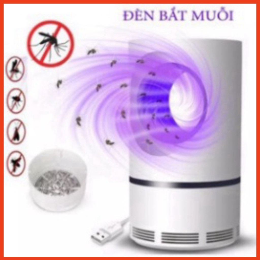 Đèn bắt muỗi hình trụ cổng Usb - Máy bắt muỗi ruồi thông minh bảo vệ sức khỏe gia đình
