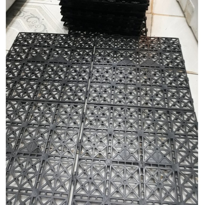 Combo 20 Tấm Thảm Nhựa Ghép Trải Sàn Nhà Tắm Chống Trơn Trợt 30X30 Cm