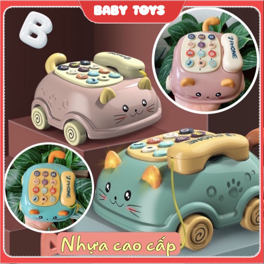Đồ Chơi Trẻ Em.Bộ điện thoại ô tô phát nhạc Thông Minh cho bé Giúp các bé tăng cường vận động và tăng sức khỏe