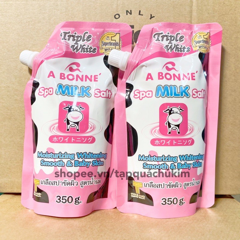 Muối tắm SỮA BÒ tẩy tế bào chết A BONNE 350G | BigBuy360 - bigbuy360.vn