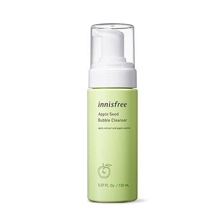 [mẫu mới]  Sữa Rửa Mặt Dạng Bọt Innisfree Apple Seed Bubble Cleanser 150ml