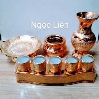 [COMBO] BỘ SỨ THỜ KIM SA LƯ 4 INCH  [ĐẾ 5 LY]