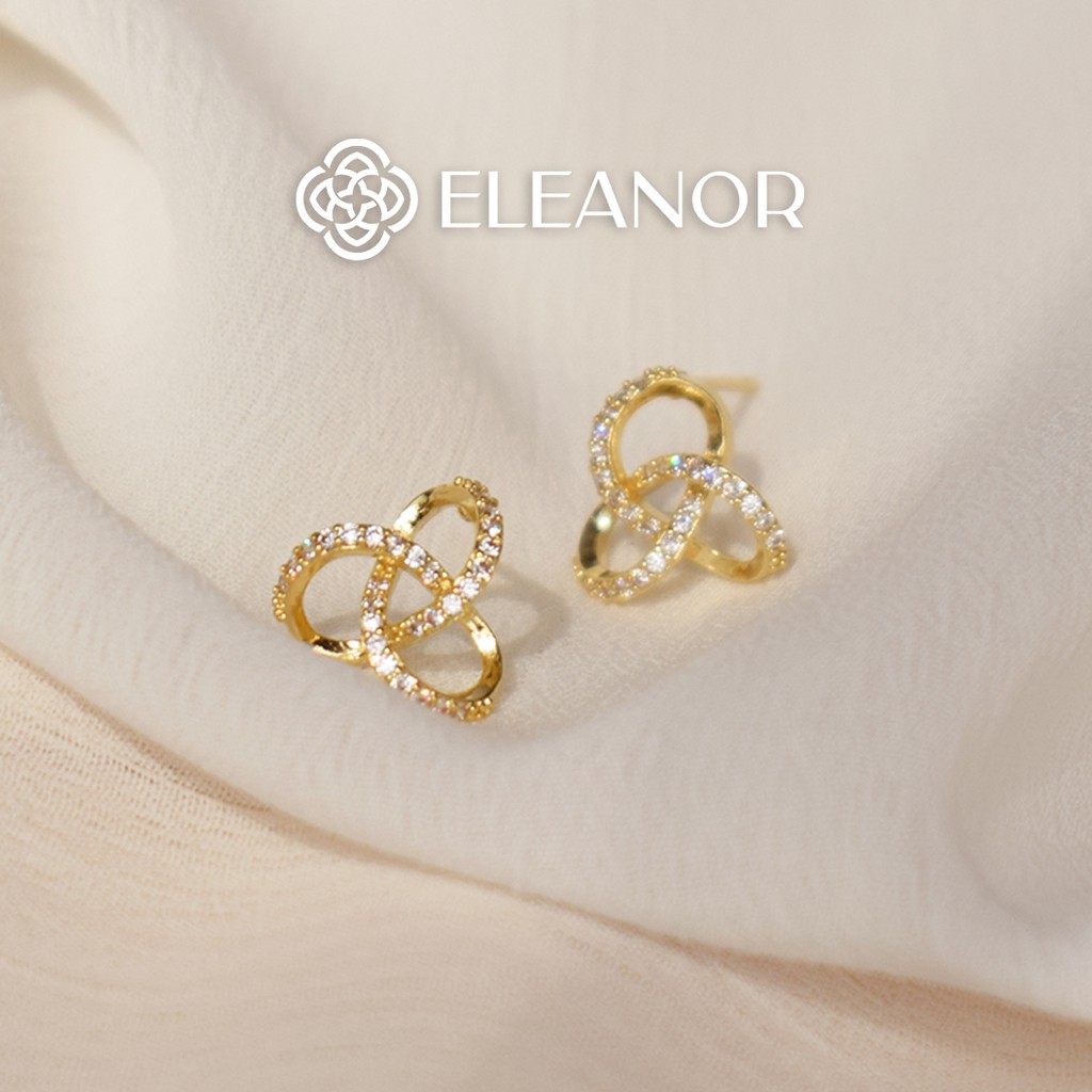 Bông tai nữ Eleanor Accessories đính đá phụ kiện trang sức nhỏ xinh