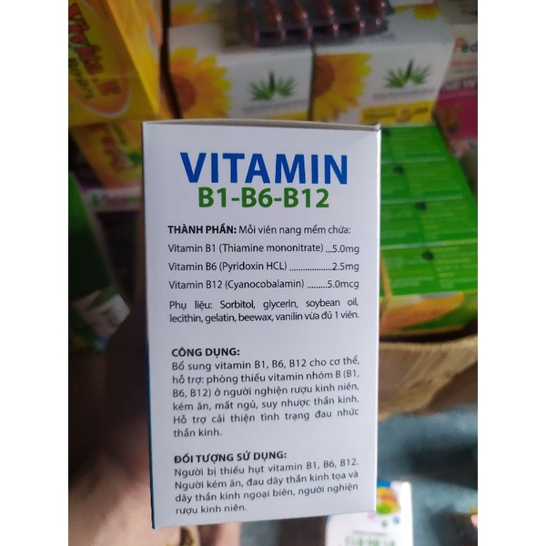 Vitamin 3B bồi bổ sức khoẻ bổ sung vitamin khoáng chất cho cơ thể hop 100viên