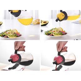 🌳🌳🌳 Bình đựng dầu ăn thủy tinh Lock&Lock có van tự động mở nắp CKO201 - 550ml (giao màu ngẫu nhiên) | BigBuy360 - bigbuy360.vn