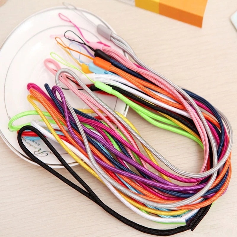 1 Dây Đeo Điện Thoại Đeo Cổ Bằng Nylon Chống Mất Màu Trơn Đa Năng