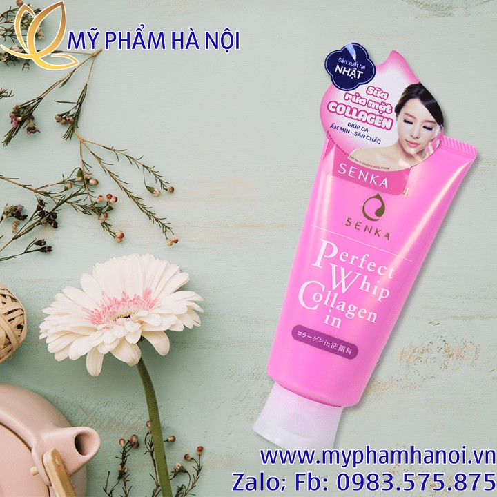 Sữa Rửa Mặt Perfect Whip Collagen In 120g (tuýp hồng)