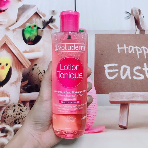 Nước hoa hồng EVOLUDERM 250ml Toner trắng da cho da dầu mụn dưỡng ẩm se khít lỗ chân lông - La La Cosmetic