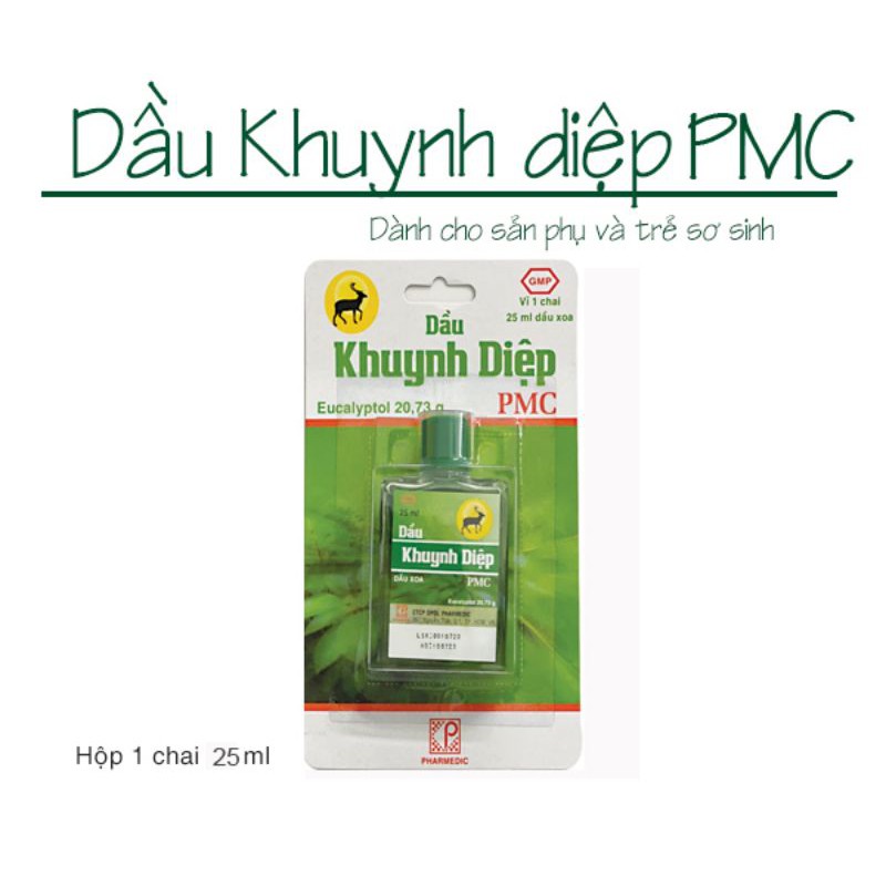 Dầu khuynh diệp PMC ( Con Nai) : chai 25ml