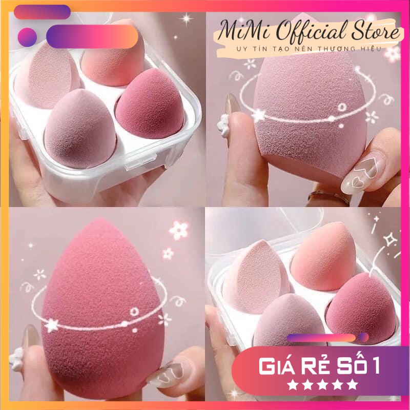 Mút trang điểm trứng (set 4 cái)