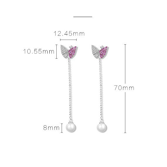 Hoa tai bươm bướm( mang được 2 kiểu )