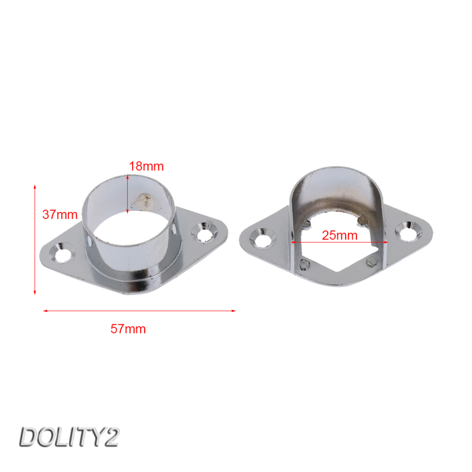 Bộ 2 Cặp Phụ Kiện Kẹp Rèm Cửa 25mm Bằng Kim Loại