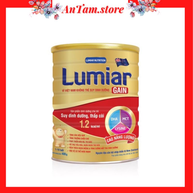 Sữa Lumiar gain. Lumiar grow. Lumiar Baby lon 900g