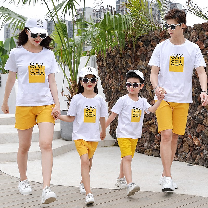 Bộ đồ đi biển gia đình Summer Cao cấp mã GD09 Bin Action