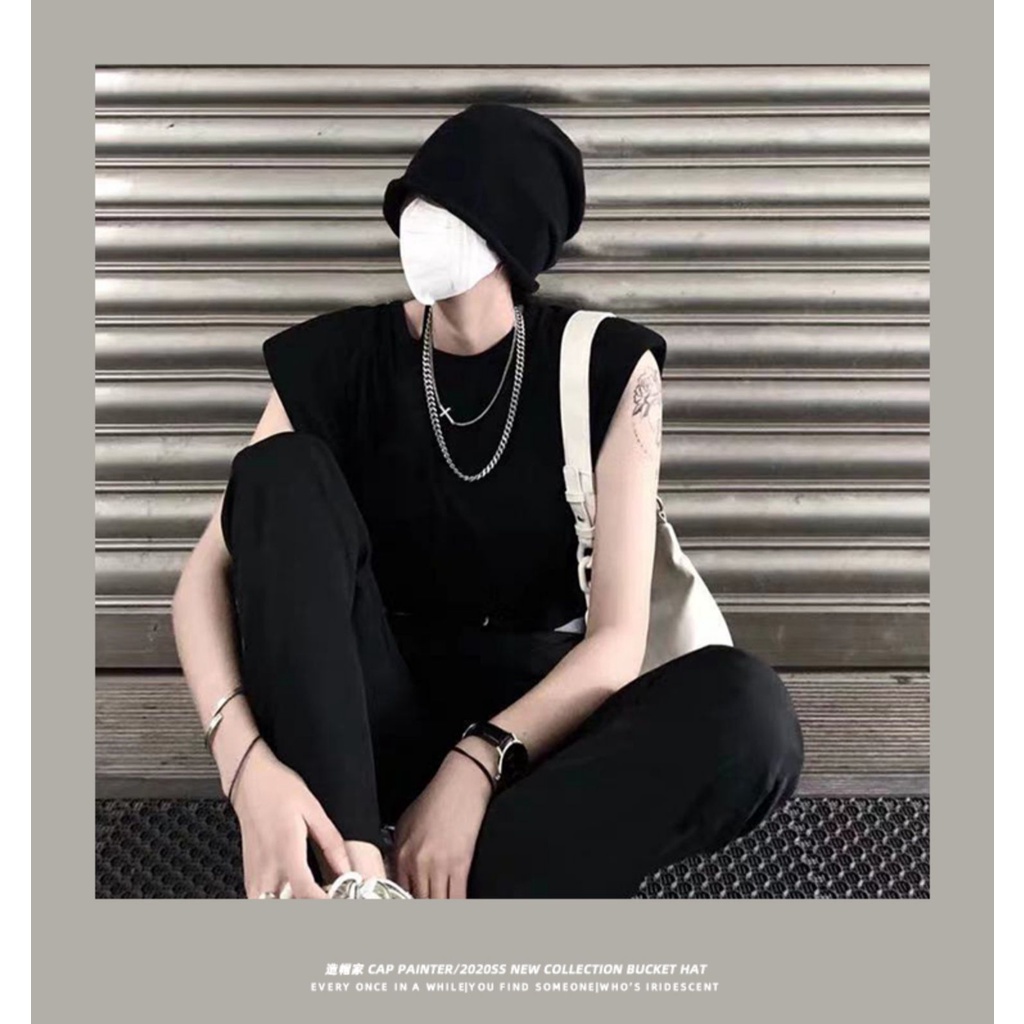 Mũ Len Dệt Kim Mỏng Dáng Rộng Phong Cách Thời Trang Thu Đông Hàn Quốc Cho Nam Giới