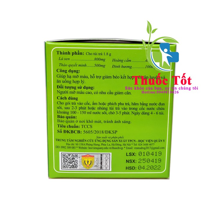 [ Chính Hãng] Trà giảm cân Slimutea HVQY hộp 20 gói | BigBuy360 - bigbuy360.vn