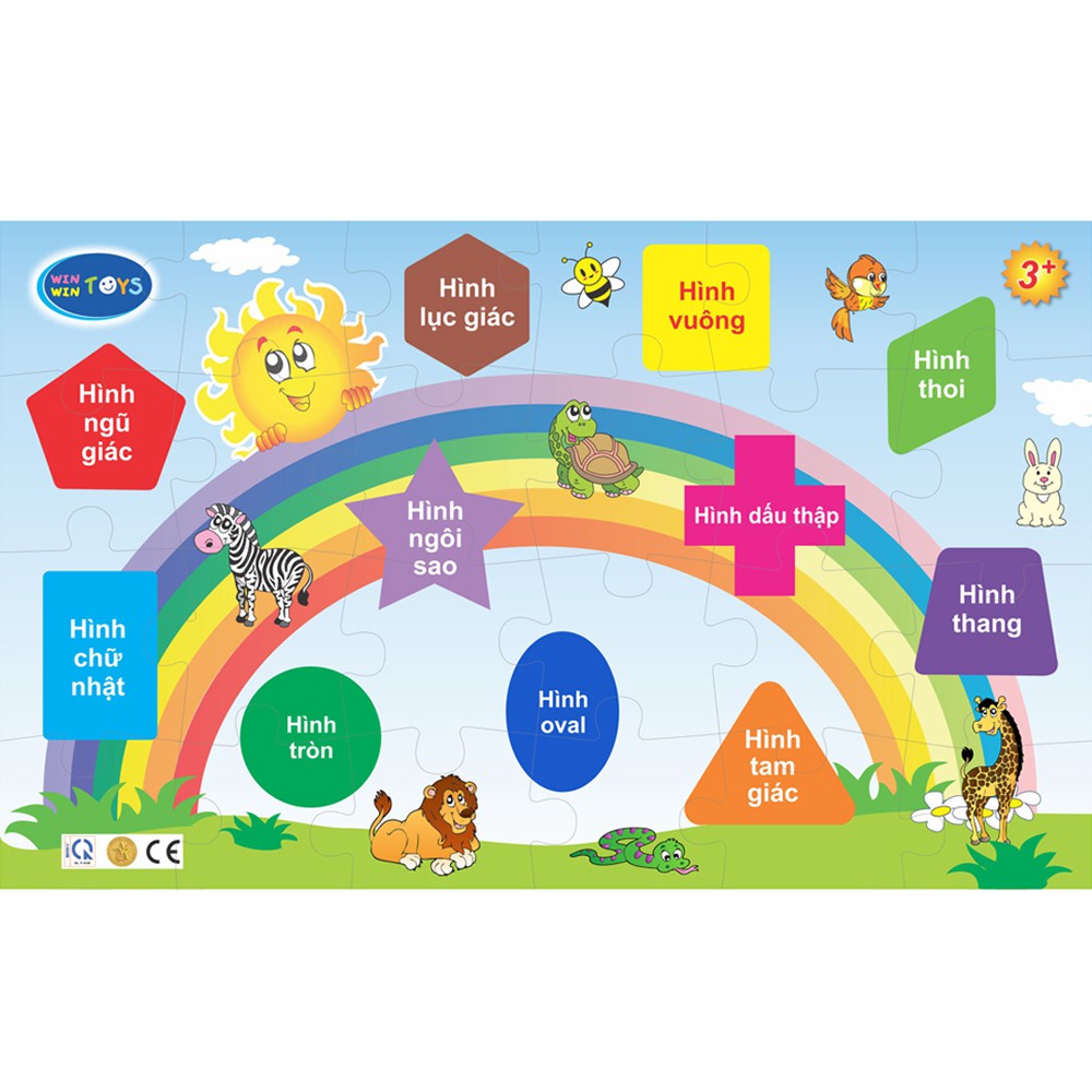 Đồ chơi Bé vui học hình Winwintoys 69442