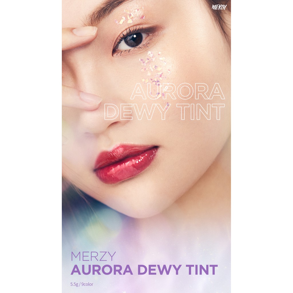 Son tint bóng siêu lì cho đôi môi căng mọng Merzy Aurora Dewy Tint 5.5g